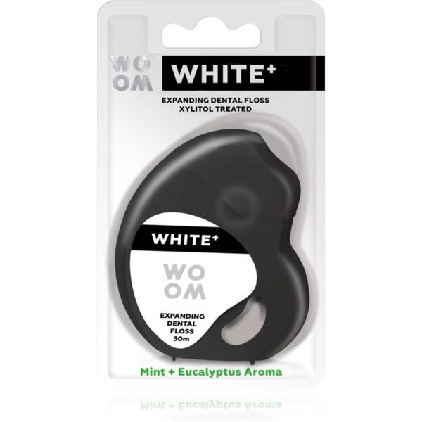 WOOM WOOM White+ Dental Floss konac za zube s voskom 30 m