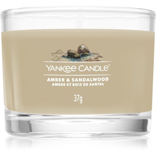 Yankee Candle Yankee Candle Amber & Sandalwood mala mirisna svijeća bez staklene posude 37 g