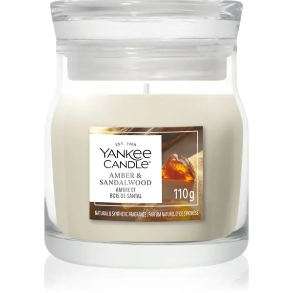 Yankee Candle Yankee Candle Amber & Sandalwood mirisna svijeća Signature 110 g