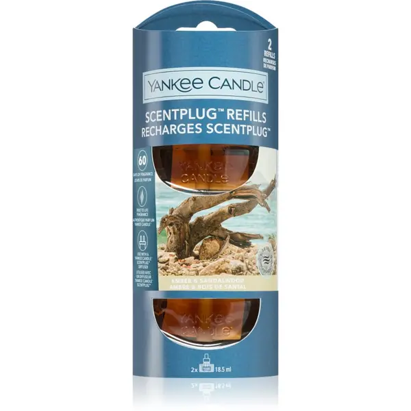 Yankee Candle Yankee Candle Amber & Sandalwood zamjensko punjenje za električni difuzor 2x18.5 ml