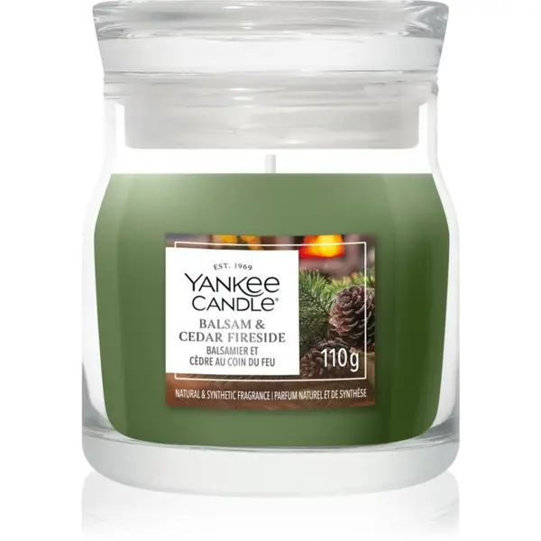 Yankee Candle Yankee Candle Balsam & Cedar Fireside mirisna svijeća Signature 110 g