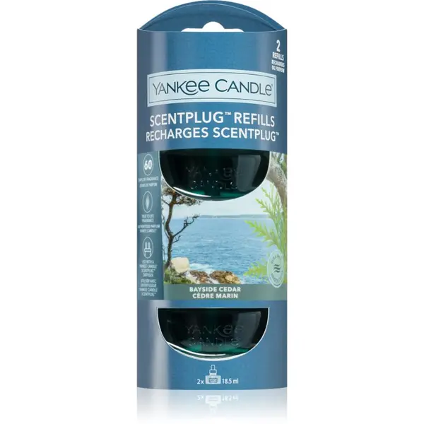 Yankee Candle Yankee Candle Bayside Cedar zamjensko punjenje za električni difuzor 2x18.5 ml