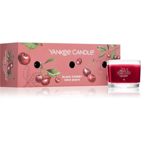 Yankee Candle Yankee Candle Black Cherry poklon set 3x37 g