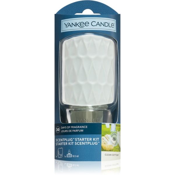 Yankee Candle Yankee Candle Clean Cotton električni difuzor + zamjensko punjenje 1 kom