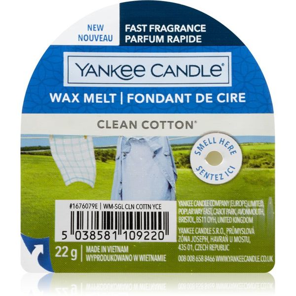 Yankee Candle Yankee Candle Clean Cotton vosak za aroma lampu 22 g