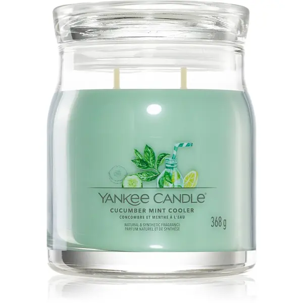 Yankee Candle Yankee Candle Cucumber Mint Cooler mirisna svijeća Signature 368 g