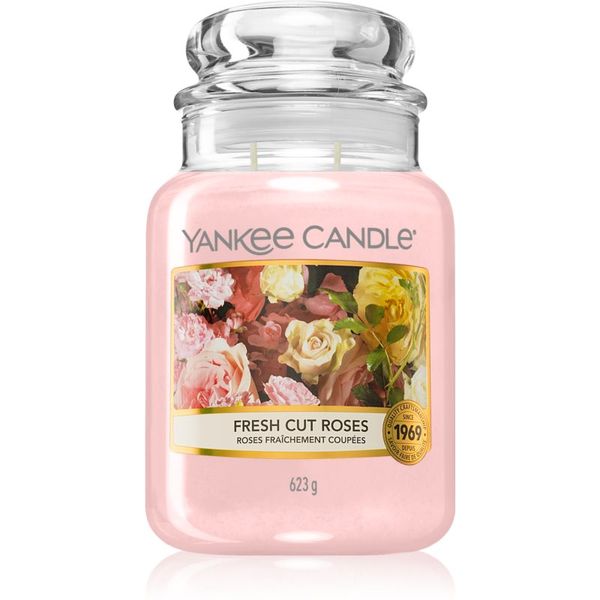 Yankee Candle Yankee Candle Fresh Cut Roses mirisna svijeća Classic mala 623 g