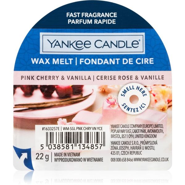Yankee Candle Yankee Candle Pink Cherry & Vanilla vosak za aroma lampu 22 g