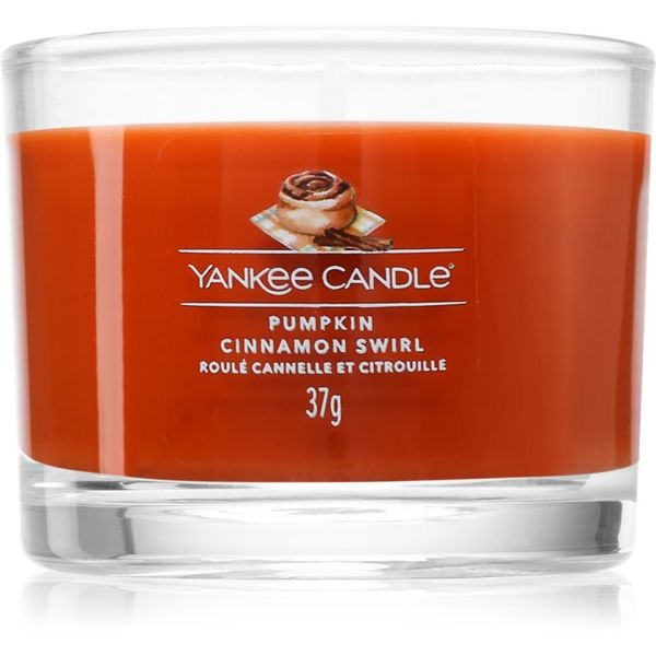 Yankee Candle Yankee Candle Pumpkin Cinnamon Swirl mala mirisna svijeća bez staklene posude 37 g