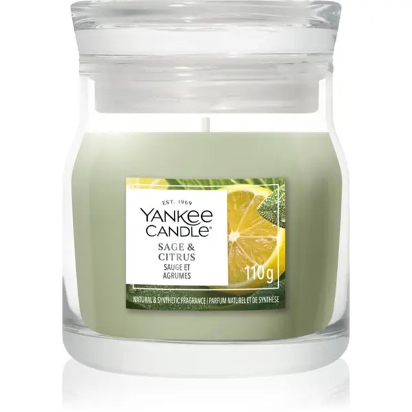 Yankee Candle Yankee Candle Sage & Citrus mirisna svijeća Signature 110 g