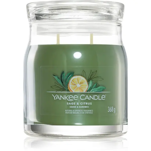 Yankee Candle Yankee Candle Sage & Citrus mirisna svijeća Signature Signature 368 g