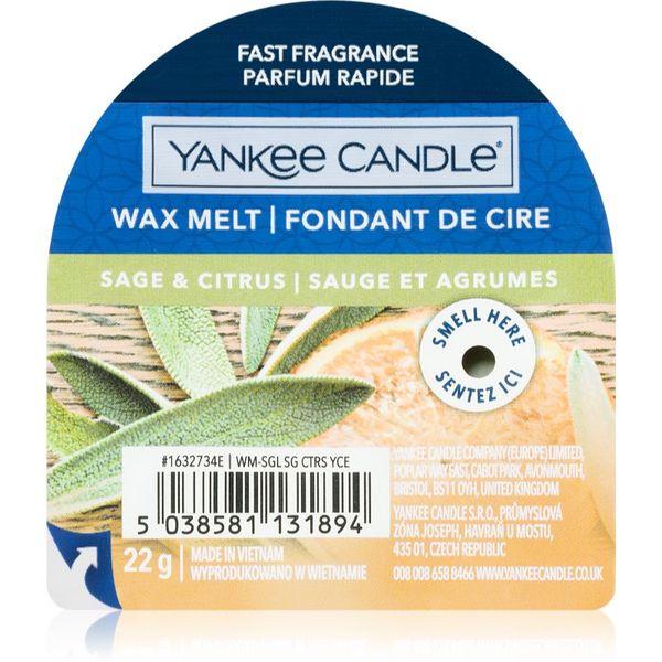 Yankee Candle Yankee Candle Sage & Citrus vosak za aroma lampu 22 g