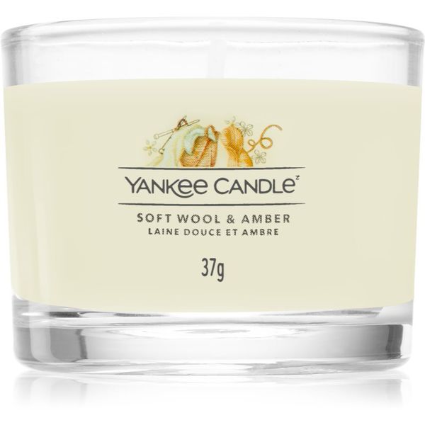 Yankee Candle Yankee Candle Soft Wool & Amber mala mirisna svijeća bez staklene posude 37 g