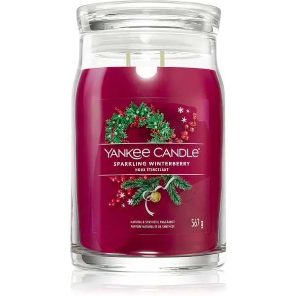 Yankee Candle Yankee Candle Sparkling Winterberry mirisna svijeća Signature 567 g