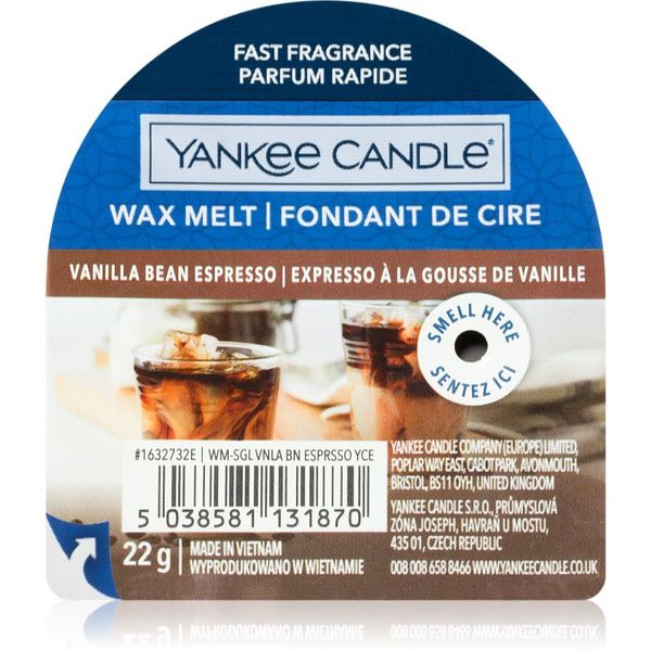 Yankee Candle Yankee Candle Vanilla Bean Espresso vosak za aroma lampu 22 g