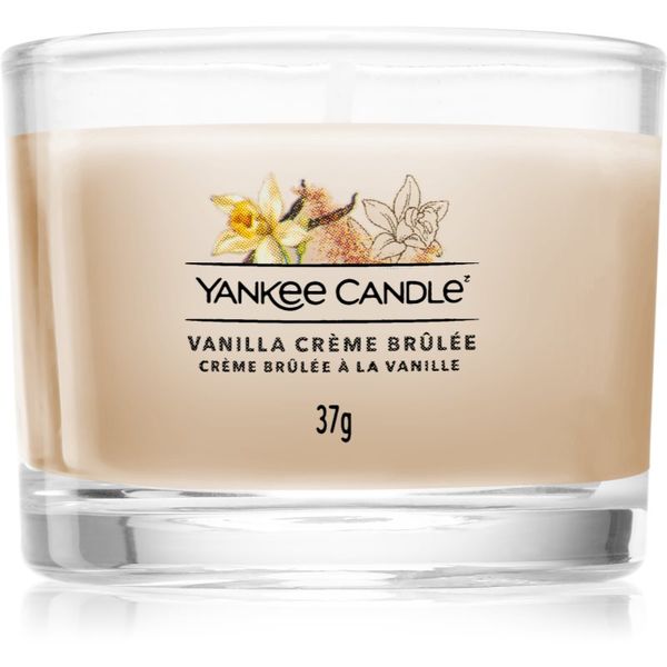 Yankee Candle Yankee Candle Vanilla Crème Brûlée mala mirisna svijeća bez staklene posude glass 37 g