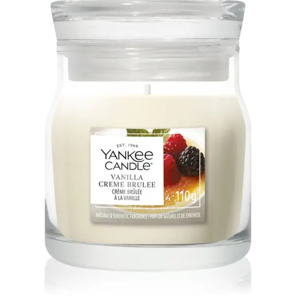 Yankee Candle Yankee Candle Vanilla Crème Brûlée mirisna svijeća Signature 110 g