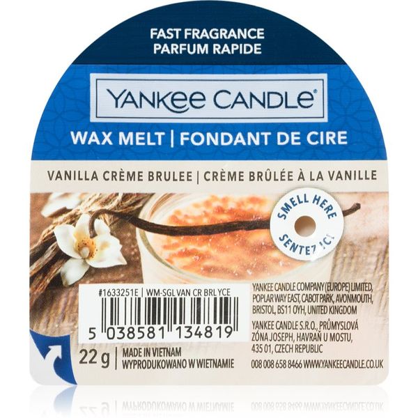 Yankee Candle Yankee Candle Vanilla Crème Brûlée vosak za aroma lampu 22 g