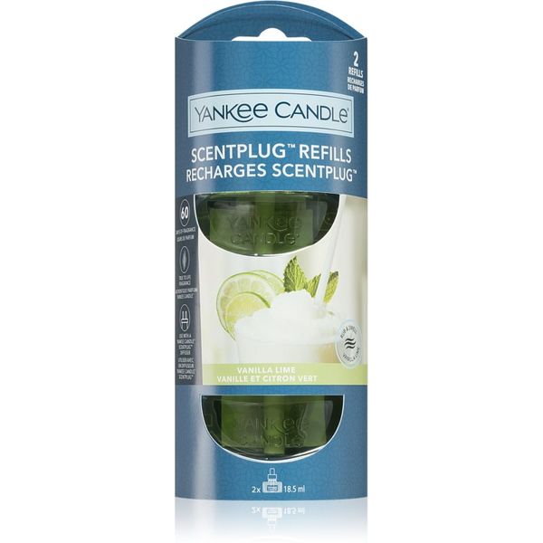 Yankee Candle Yankee Candle Vanilla Lime Refill punjenje za električni difuzor 2x18,5 ml