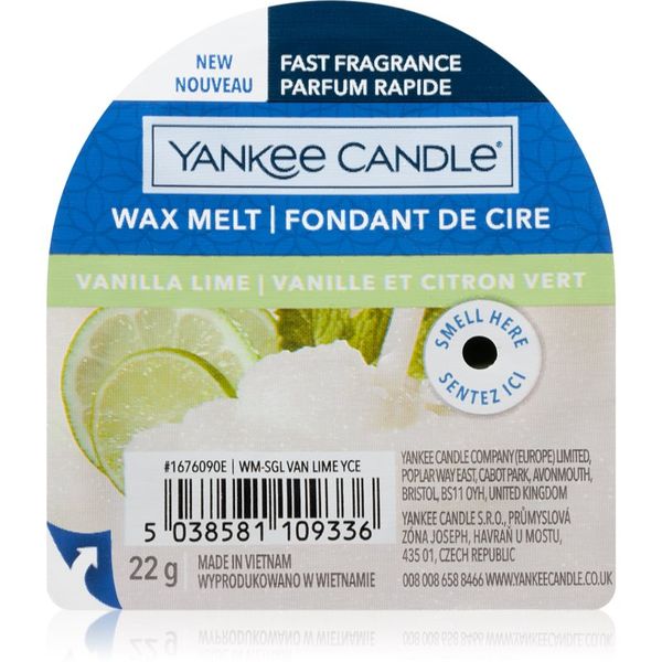 Yankee Candle Yankee Candle Vanilla Lime vosak za aroma lampu 22 g