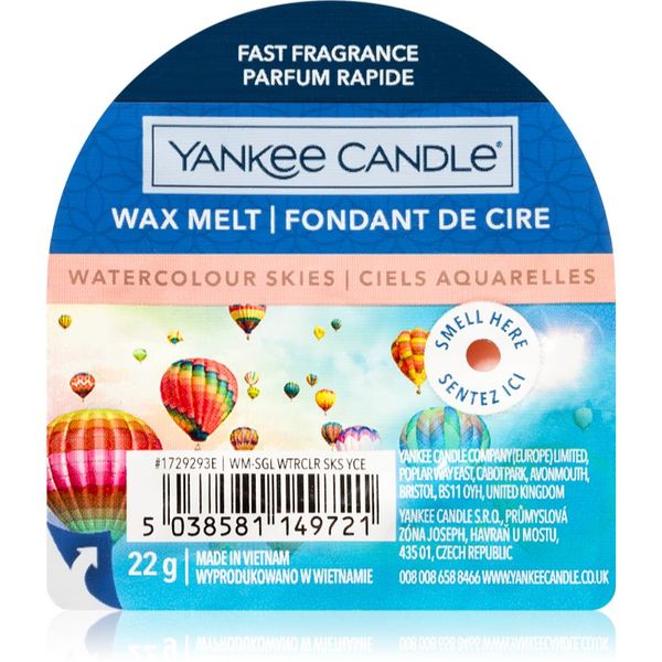 Yankee Candle Yankee Candle Watercolour Skies vosak za aroma lampu 22 g
