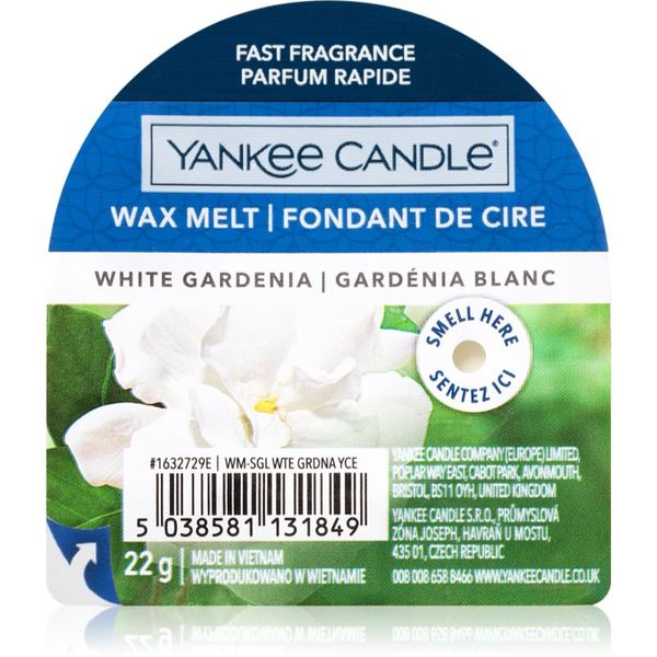 Yankee Candle Yankee Candle White Gardenia vosak za aroma lampu 22 g