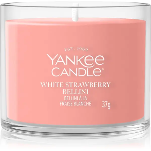 Yankee Candle Yankee Candle White Strawberry Bellini mala mirisna svijeća bez staklene posude 37 g