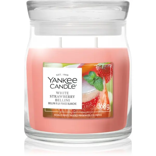 Yankee Candle Yankee Candle White Strawberry Bellini mirisna svijeća 368 g