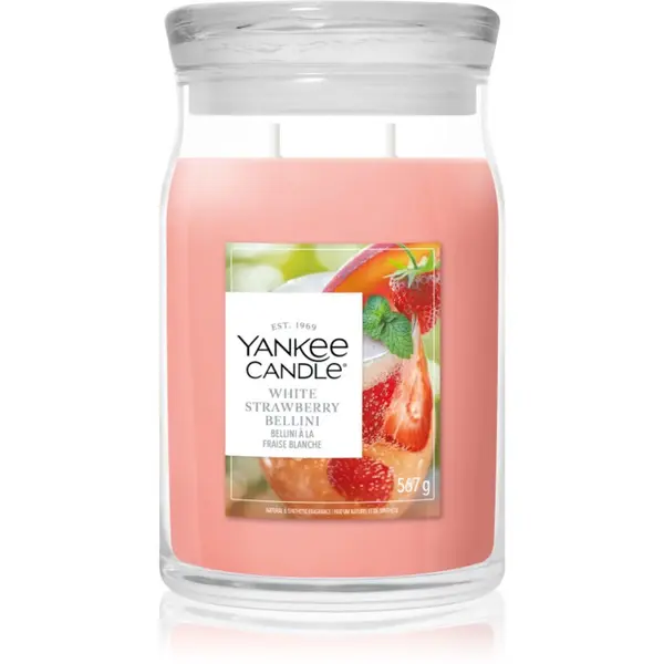 Yankee Candle Yankee Candle White Strawberry Bellini mirisna svijeća 567 g