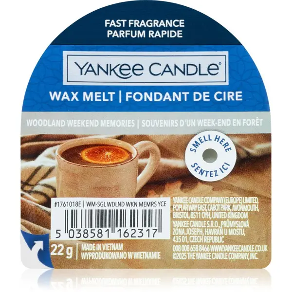 Yankee Candle Yankee Candle Woodland Weekend Memories vosak za aroma lampu 22 g