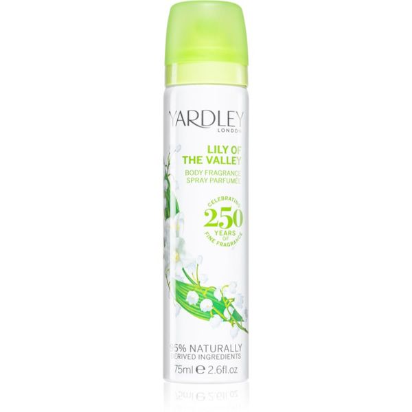 Yardley Yardley Lily Of The Valley sprej za tijelo za žene 75 ml