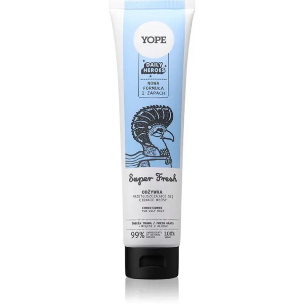 Yope Yope Daily Heroes Fresh Conditioner Fresh Grass regenerator za volumen za masnu kosu 170 ml