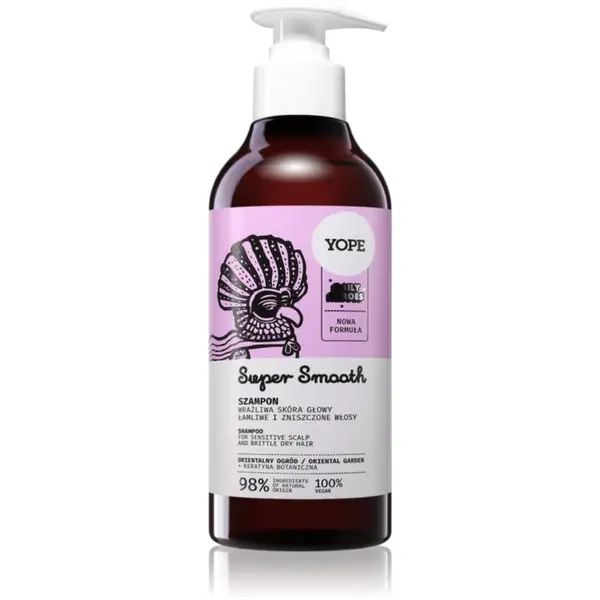 Yope Yope Daily Heroes Smooth Shampoo Oriental Garden šampon za učvršćivanje za oštećenu i lomljivu kosu 300 ml