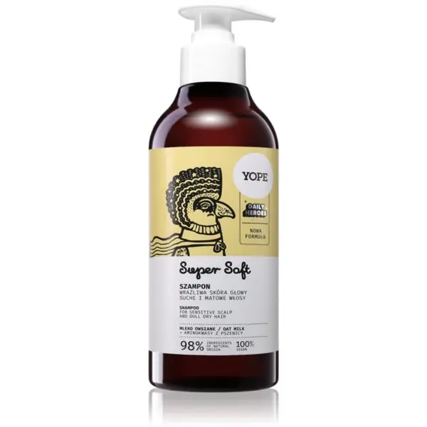 Yope Yope Daily Heroes Soft Shampoo Oat Milk nježni šampon za osjetljivo vlasište 300 ml