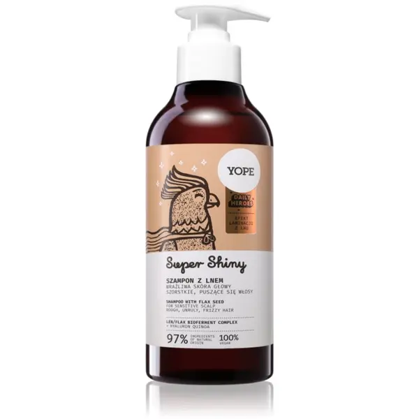 Yope Yope Daily Heroes Super Shiny šampon za sjaj valovite i kovrčave kose 170 ml