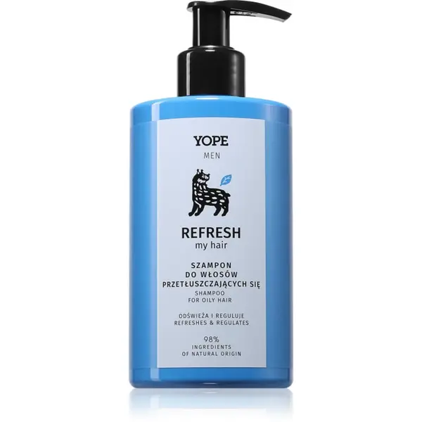 Yope Yope Men Refresh My Hair šampon za masnu kosu za muškarce 300 ml