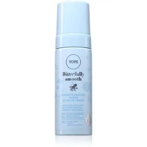Yope Yope Waterfully Smooth Foam eksfolijacijska pjena za čišćenje za lice 150 ml