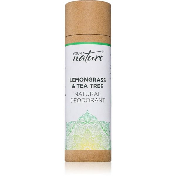 Your Nature Your Nature Natural Deodorant čvrsti dezodorans Lemongrass & Tea Tree 70 g