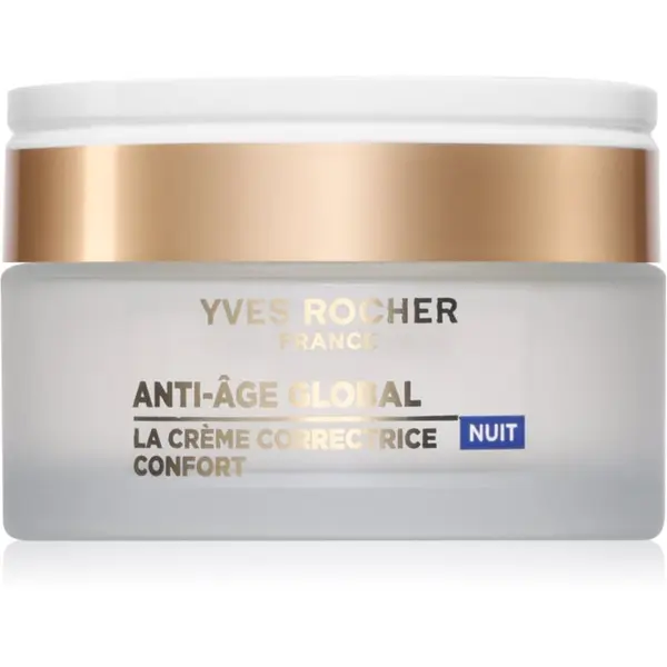 Yves Rocher Yves Rocher Anti-Age Global noćna krema za regeneraciju protiv bora 50 ml