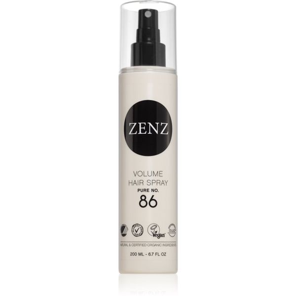ZENZ Organic ZENZ Organic Pure No. 86 lak za kosu za srednje učvršćivanje 200 ml