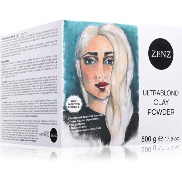 ZENZ Organic ZENZ Organic Ultrablond Clay Powder posvjetljujući puder bez amonijaka 500 g