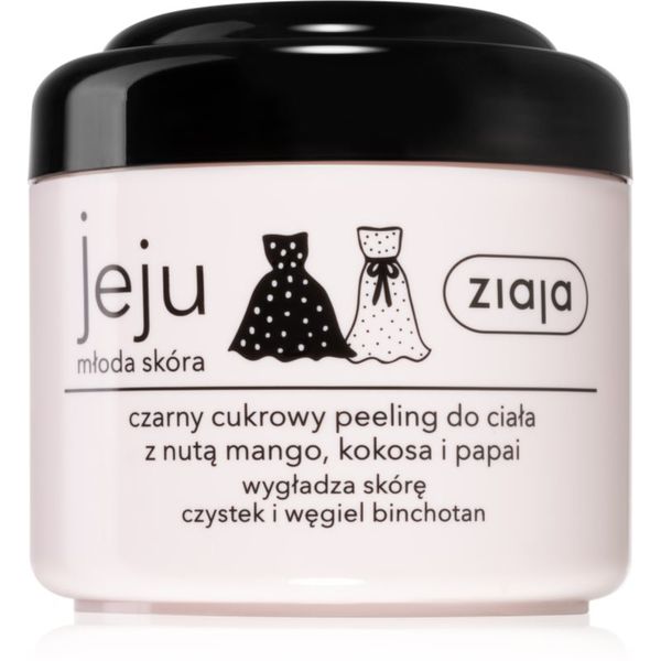 Ziaja Ziaja Jeju Young Skin šećerni peeling za tijelo crni 200 ml