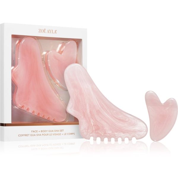 Zoë Ayla Zoë Ayla Face & Body Gua Sha Set pomagalo za masažu(za lice i tijelo)