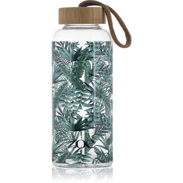 ZOE ZOE Bamboo Glass Bottle staklena boca za vodu boja Tropic green 550 ml