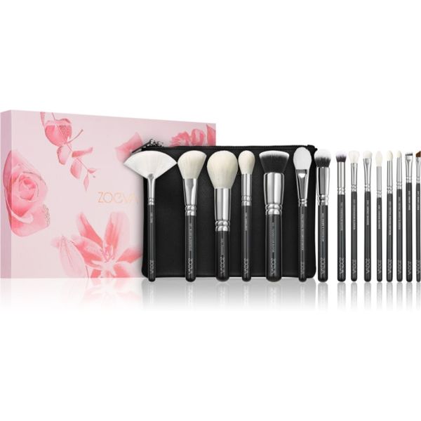 ZOEVA ZOEVA The Artists Brush Set Set kistova s torbicom 15 kom