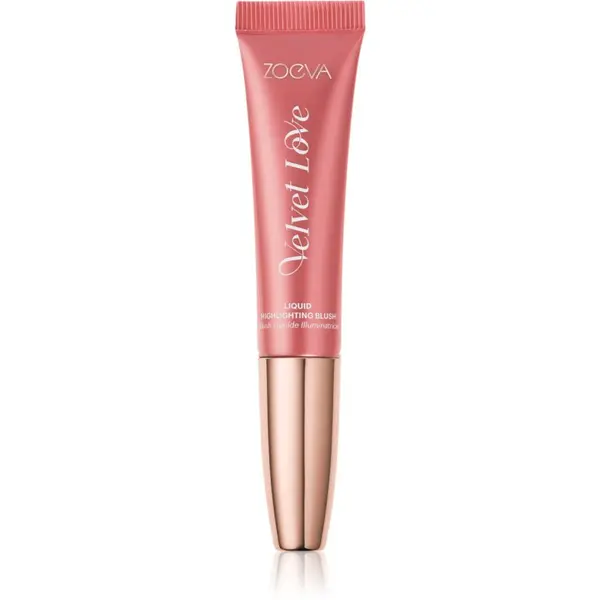 ZOEVA ZOEVA Velvet Love Liquid Highlighting Blush tekuće rumenilo za sjaj lica nijansa Pink Nectar 13 ml
