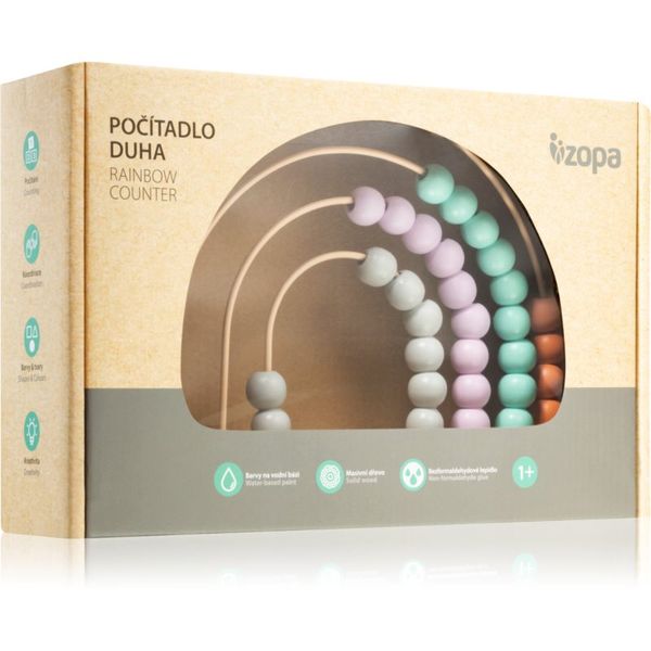 Zopa Zopa Counter računalo od drva Rainbow 1 kom