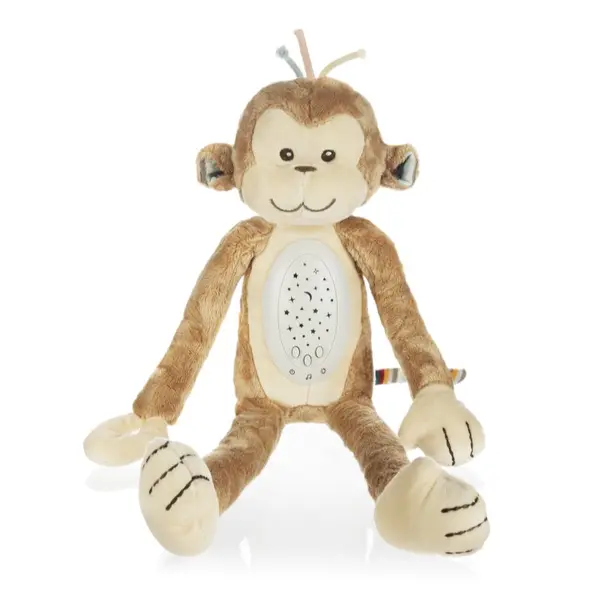 Zopa Zopa Plush Sleepy Toy with Projector and Melodies Monkey projektor s melodijom 0 m+ 1 kom