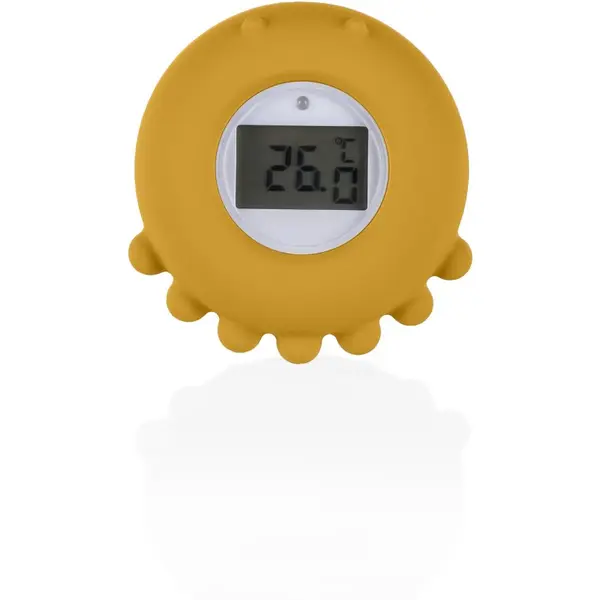Zopa Zopa Silicone Digital Thermometer 2in1 digitalni toplomjer za u kadu Mustard Yellow 1 kom