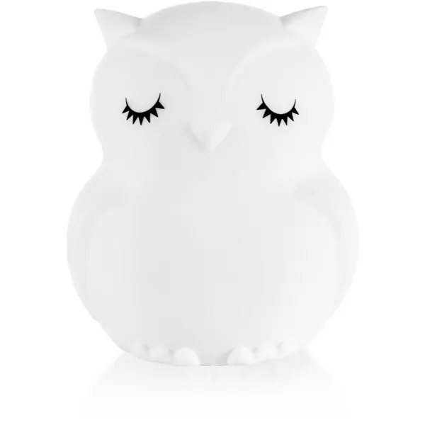 Zopa Zopa Silicone LED Lamp with Music Size L noćno svjetlo s melodijom Owl 1 kom